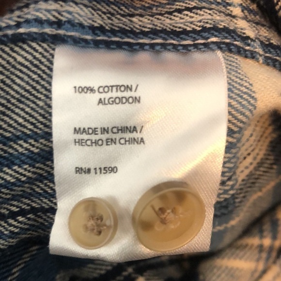 Weatherproof Original Vintage Plaid Long Sleeve Button Down Shirt Size Large - Picture 7 of 10